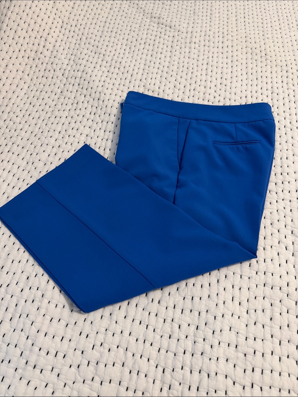 Ann Taylor Factory Blue Wide Leg Capri Pants
